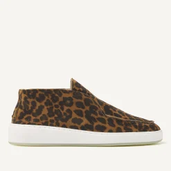 Jiro Sua Leopard Suede Loafers For Women