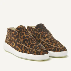 Jiro Sua Leopard Suede Loafers For Women