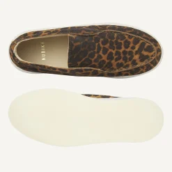 Jiro Sua Leopard Suede Loafers For Women
