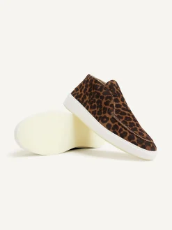 Jiro Sua Leopard Suede Loafers For Women