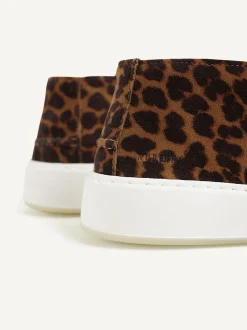 Jiro Sua Leopard Suede Loafers For Women