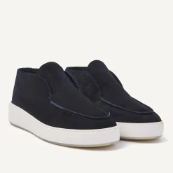 Jiro Suo Blauwe Mid Loafers Voor Heren