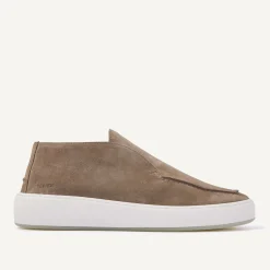 Jiro Suo Taupe Mid Loafers Voor Heren