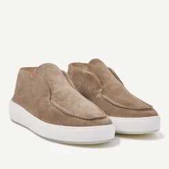 Jiro Suo Taupe Mid Loafers Voor Heren