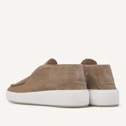 Jiro Suo Taupe Mid Loafers Voor Heren
