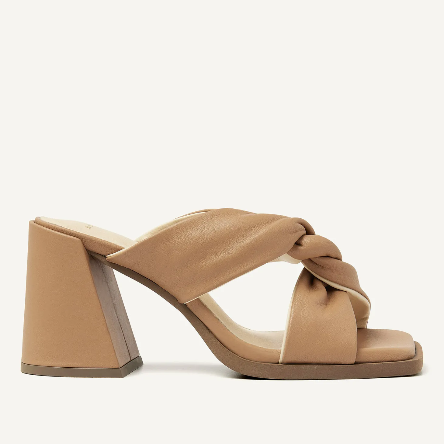 Lana Twist Beige Sandalen Voor Dames