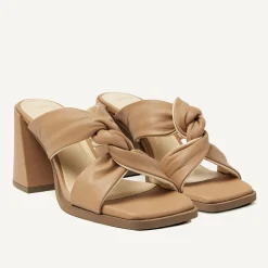 Lana Twist Beige Sandalen Voor Dames