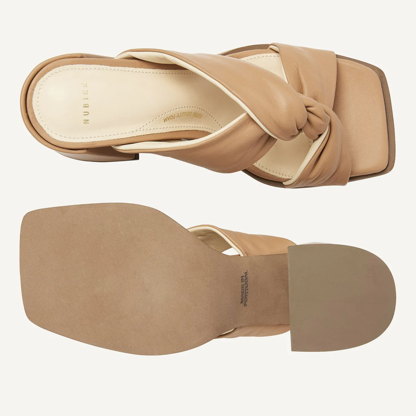 Lana Twist Beige Sandalen Voor Dames