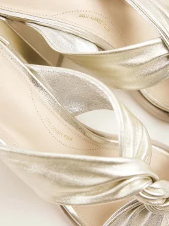Lana Twist Gouden Sandalen Voor Dames