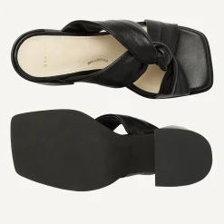 Lana Twist Zwarte Sandalen Voor Dames