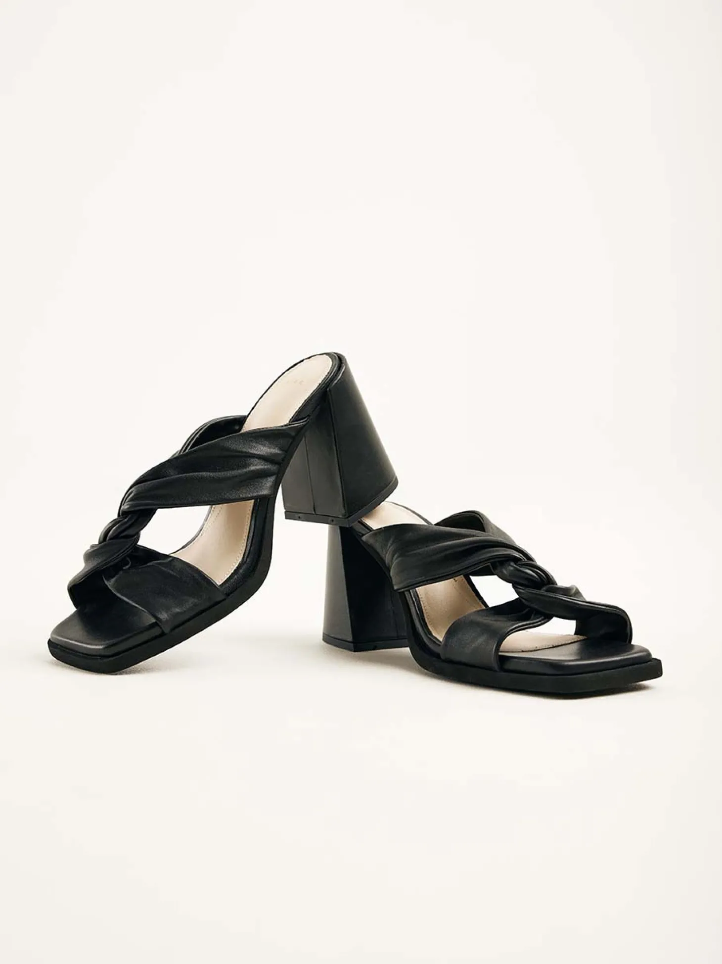 Lana Twist Zwarte Sandalen Voor Dames