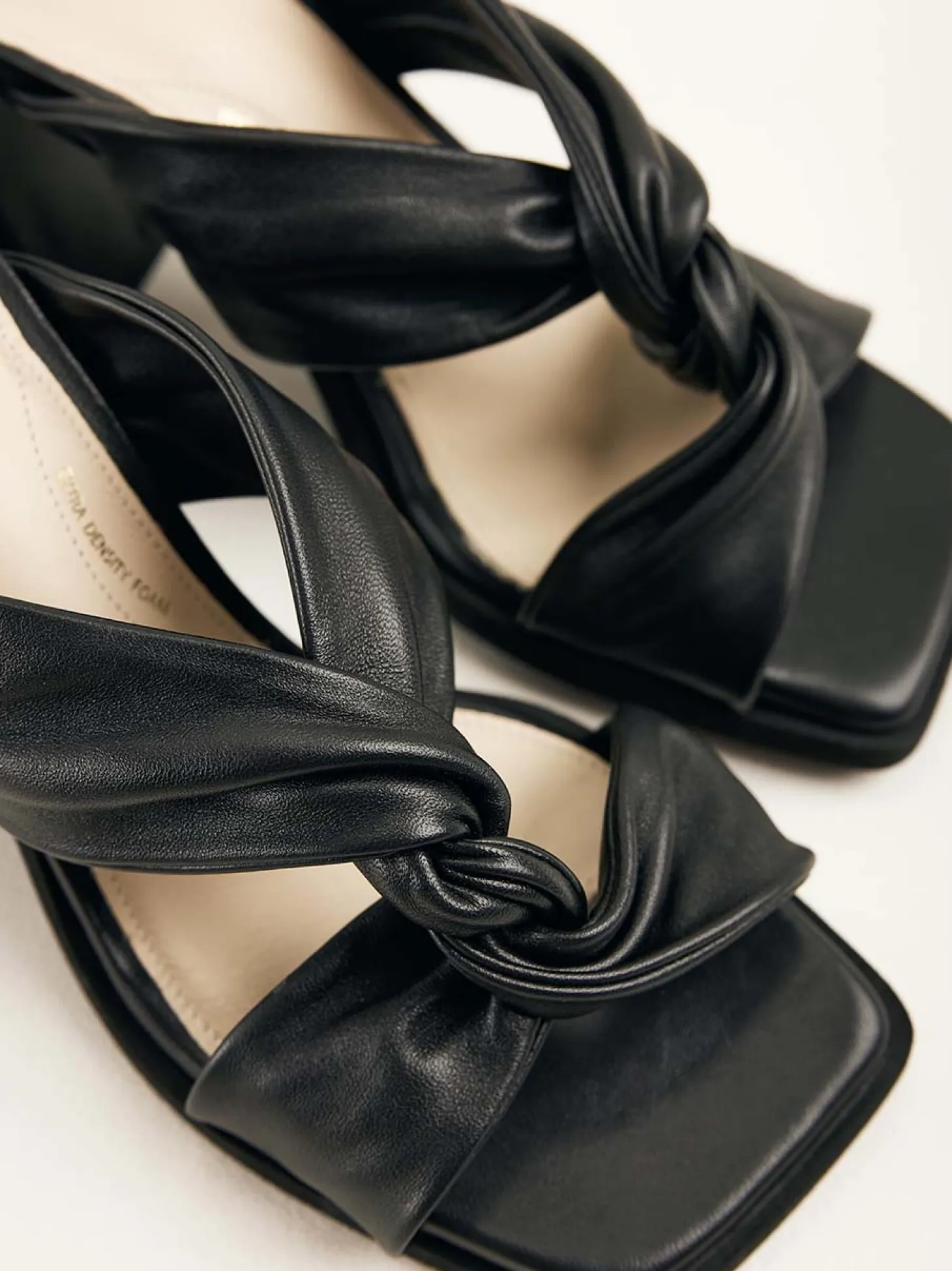 Lana Twist Zwarte Sandalen Voor Dames