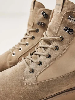 Logan Dune Beige Boots For Men