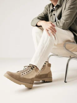 Logan Dune Beige Boots For Men