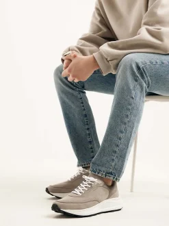 Oberon Reese Beige Sneakers Voor Heren