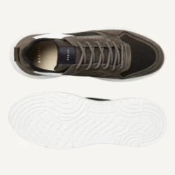 Roque Road Wave Bruine Combi Sneakers Voor Heren