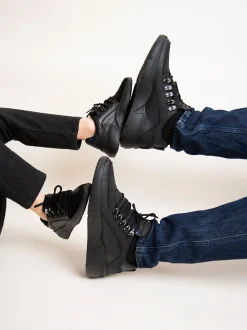 Roque Roman JR Zwarte Raven Combi Sneakers Voor Kids