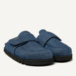 Teddy Montana Denim Slippers Voor Dames