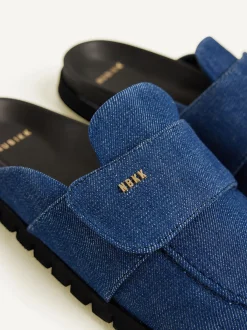 Teddy Montana Denim Slippers Voor Dames