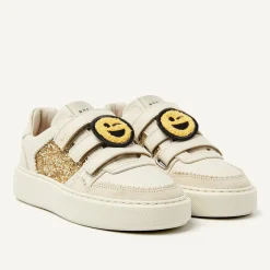 Vince Straps K Beige Glitter Sneakers Voor Kids