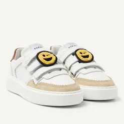 Vince Straps K Wit Bruine Sneakers Voor Kids