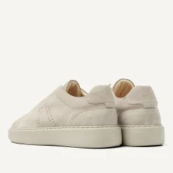 Vince Viggo Beige Suede Sneakers Voor Heren
